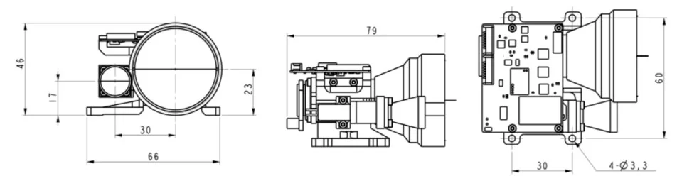 10km Eye Safe Laser Rangefinder Module Lrf