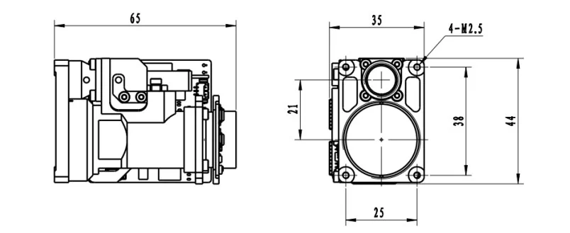 6km Eye Safe Laser Rangefinder Module Lrf